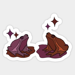 Frog date Sticker